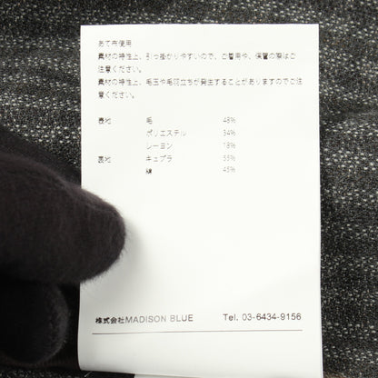千鳥格子柄 コート ウール ブラウン カーキグリーン マルチカラー マディソンブルー