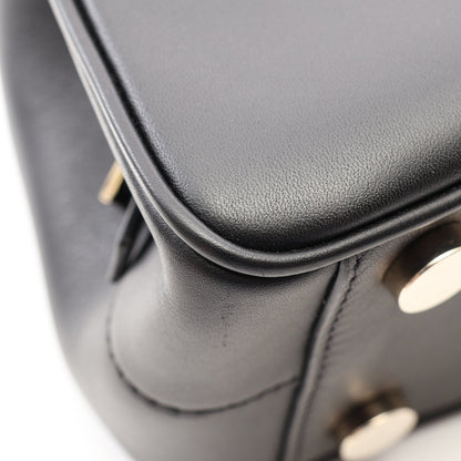 フルート ミニ 2WAY ショルダーバッグ レザー ブラック ヴァレクストラ