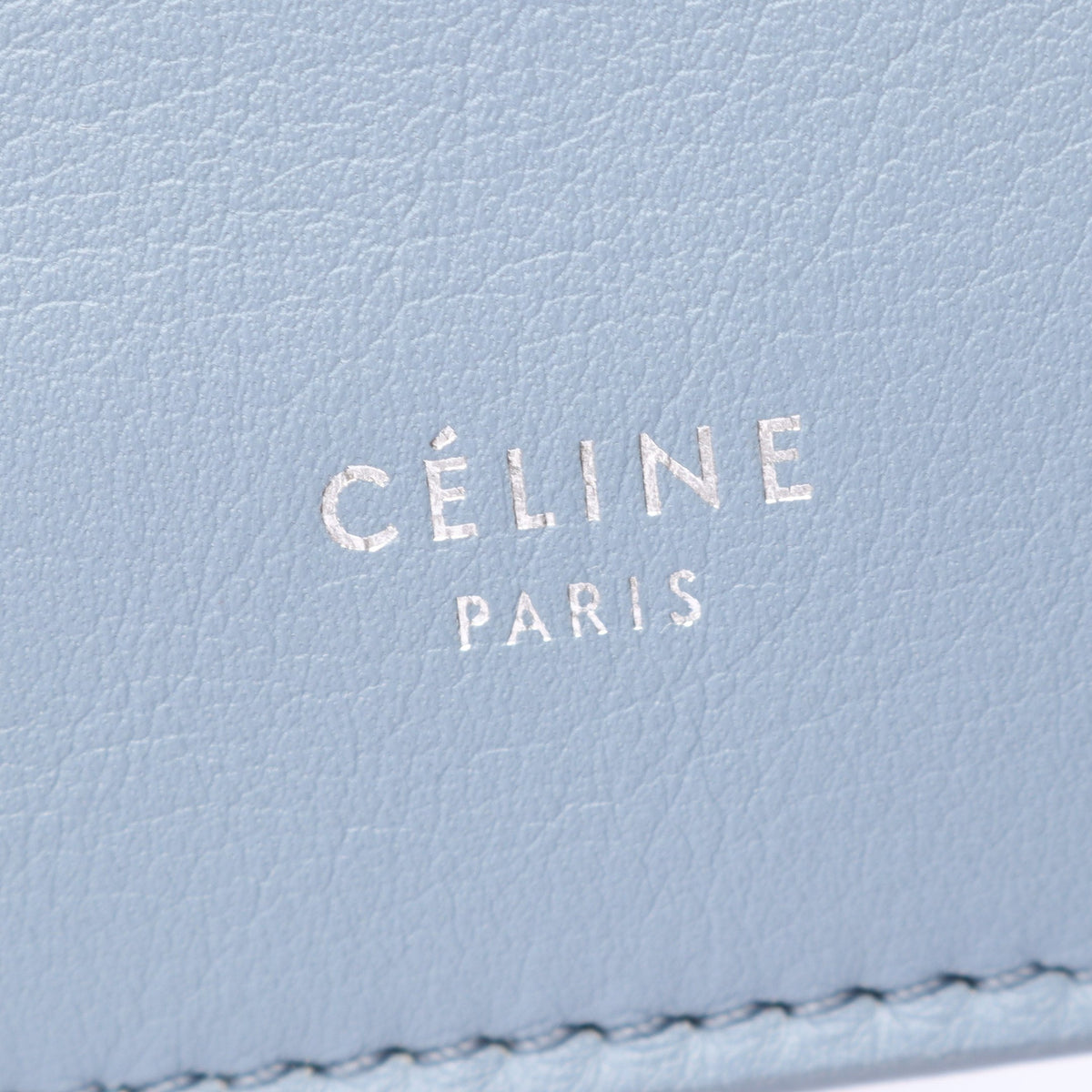 Clasp クラスプ ミニ ショルダーバッグ レザー ライトブルー セリーヌ バッグ CELINE