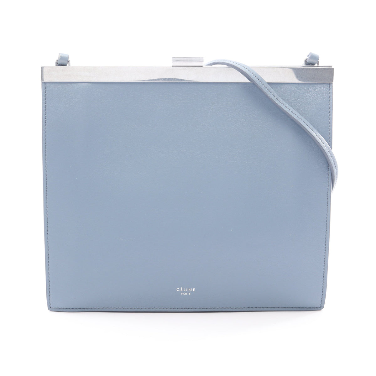 Clasp クラスプ ミニ ショルダーバッグ レザー ライトブルー セリーヌ バッグ CELINE