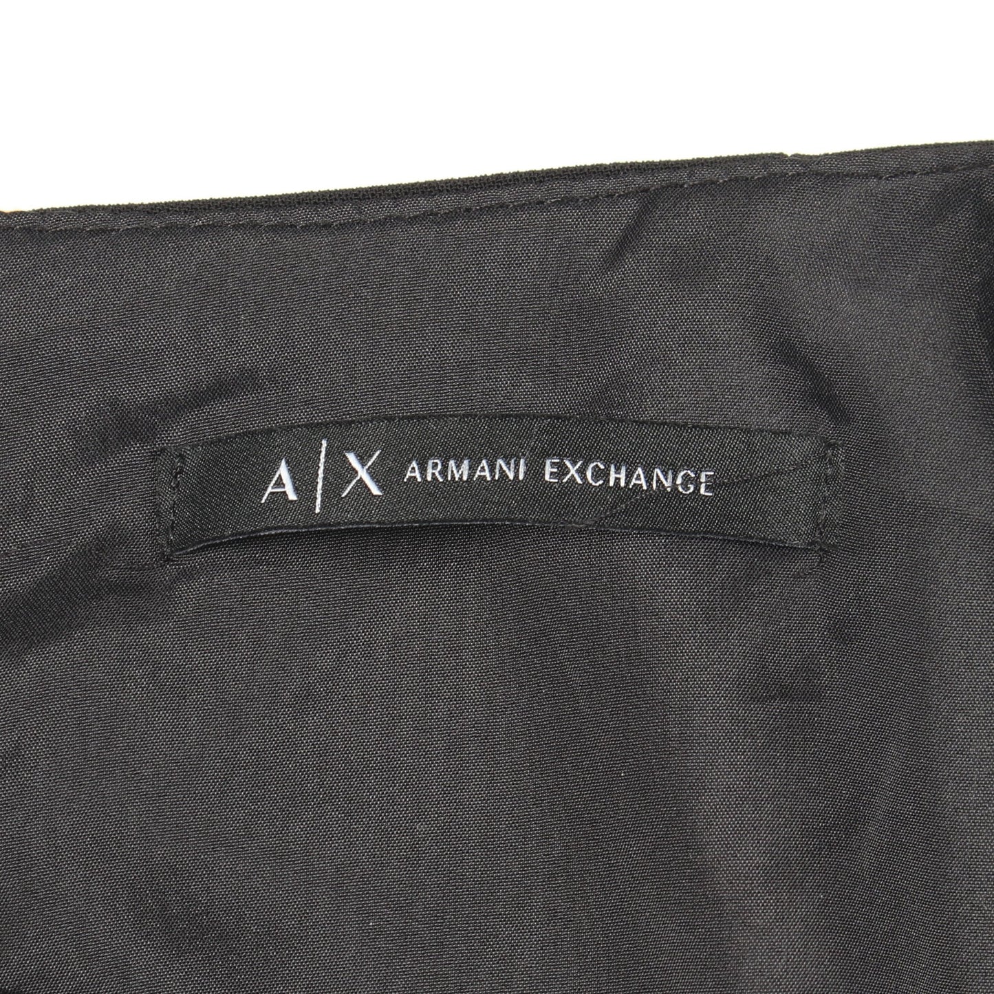 長袖 フリル ワンピース ブラック オレンジ アルマーニエクスチェンジ ワンピース ARMANI EXCHANGE