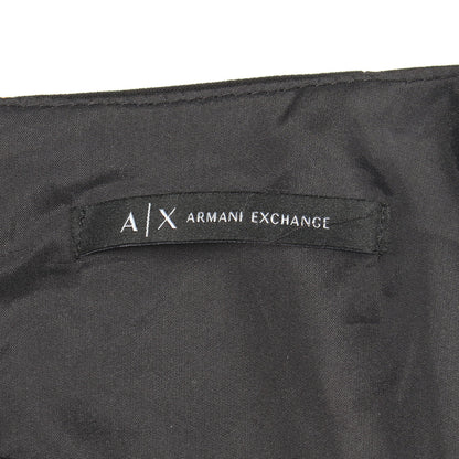 長袖 フリル ワンピース ブラック オレンジ アルマーニエクスチェンジ ワンピース ARMANI EXCHANGE