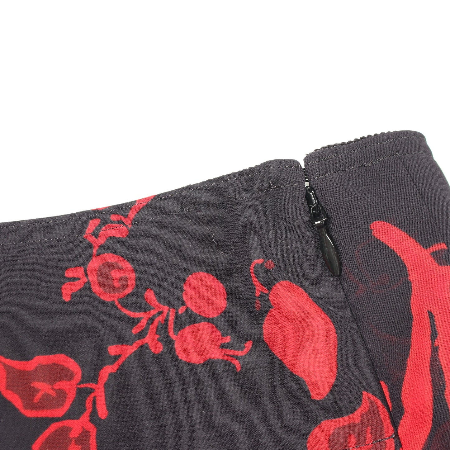 プリーツ 総柄 スカート ダークネイビー レッド トリーバーチ ボトムス TORY BURCH