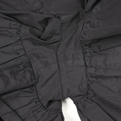 フリル ショート パンツ コットン ブラック エムエスジーエム ボトムス MSGM