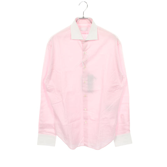 長袖 クレリック シャツ コットン ピンク プラダ トップス PRADA