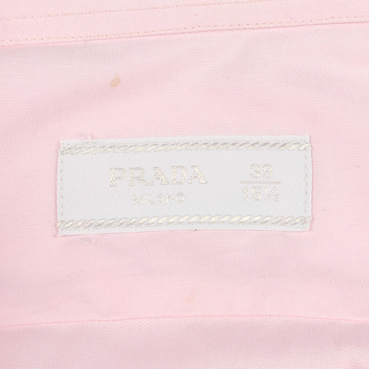 長袖 クレリック シャツ コットン ピンク プラダ トップス PRADA