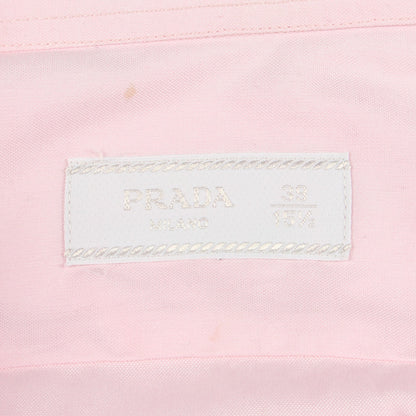 長袖 クレリック シャツ コットン ピンク プラダ トップス PRADA