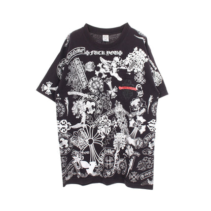 HALF SLEEVE T-SHIRT MULTI MOTIF ポケット付き 半袖Tシャツ コットン ブラック ホワイト クロムハーツ