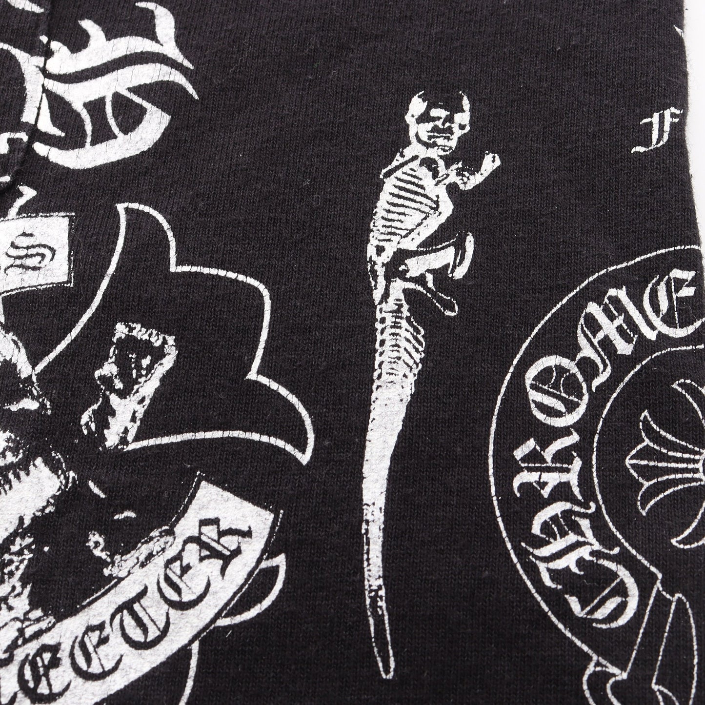 HALF SLEEVE T-SHIRT MULTI MOTIF ポケット付き 半袖Tシャツ コットン ブラック ホワイト クロムハーツ