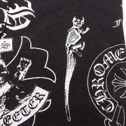 HALF SLEEVE T-SHIRT MULTI MOTIF ポケット付き 半袖Tシャツ コットン ブラック ホワイト クロムハーツ