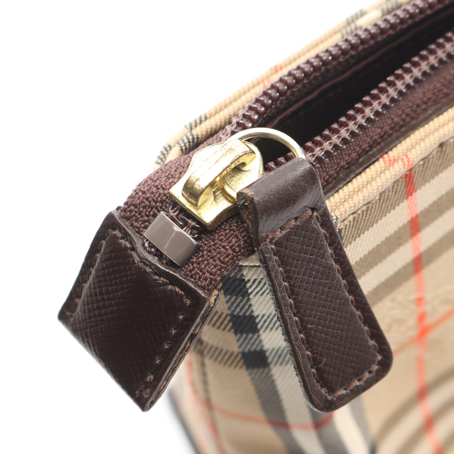 ノバチェック ハンドバッグ トートバッグ キャンバス レザー ベージュ ダークブラウン バーバリー バッグ BURBERRY