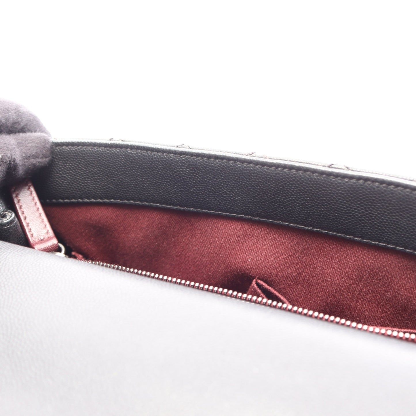 ココハンドル29 トップハンドル フラップ バッグ マトラッセ 2WAY ハンドバッグ キャビアスキン ブラック シルバー金具 シャネル