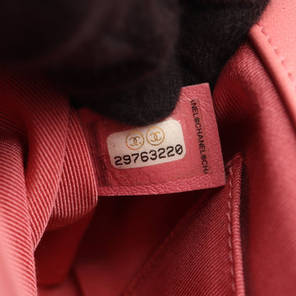 シェブロン Vステッチ トップハンドル 2WAY チェーンショルダーバッグ レザー ピンク ゴールド金具 シャネル バッグ CHANEL