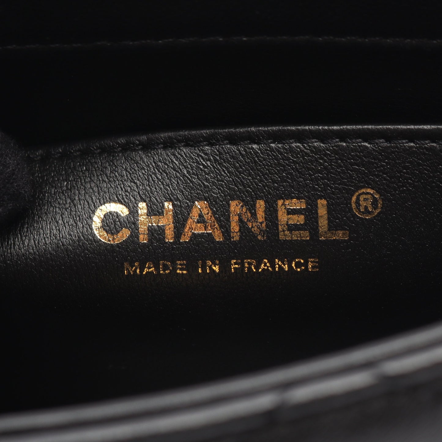 マトラッセ チェーンショルダーバッグ ラムスキン ブラック ゴールド金具 シャネル バッグ CHANEL