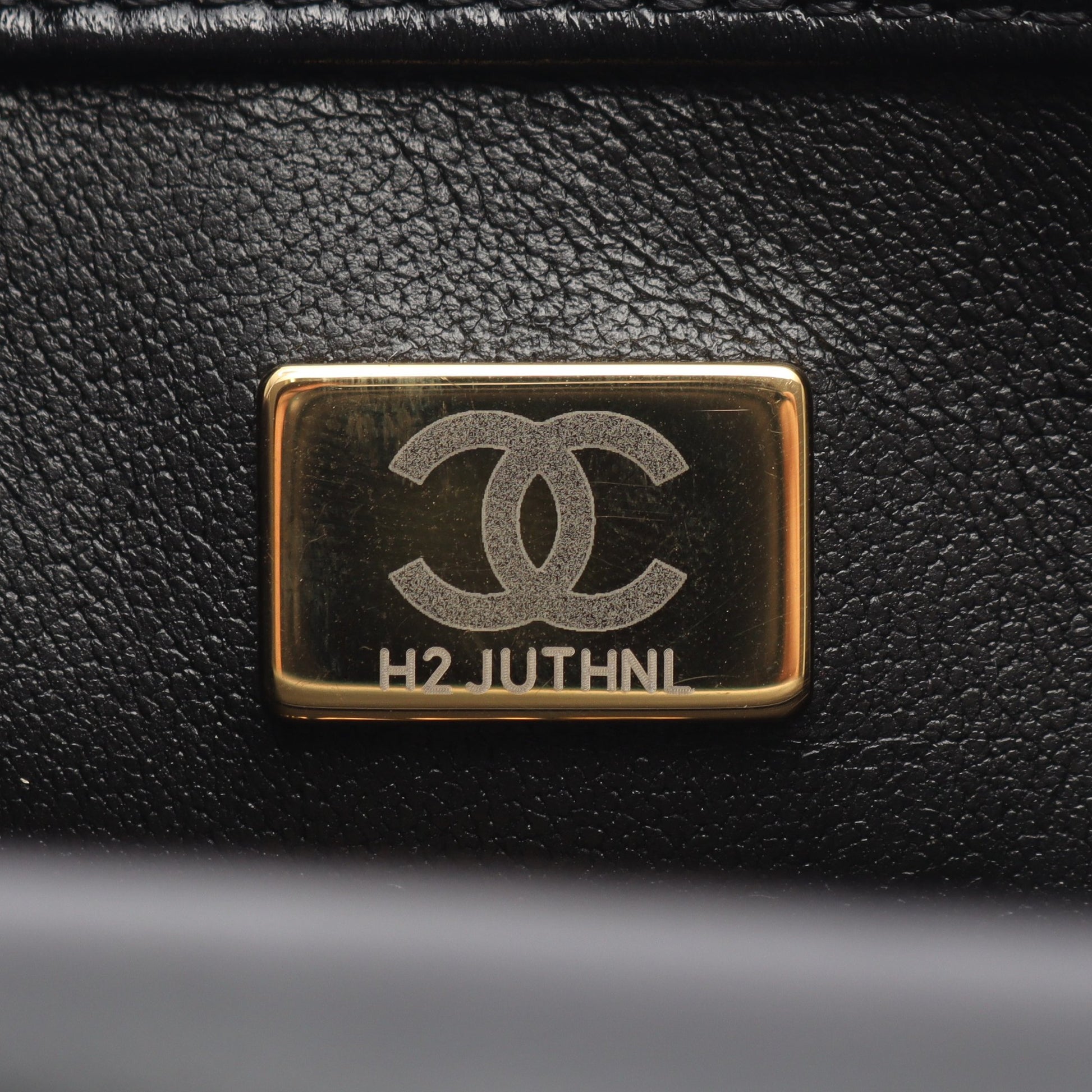 マトラッセ チェーンショルダーバッグ ラムスキン ブラック ゴールド金具 シャネル バッグ CHANEL
