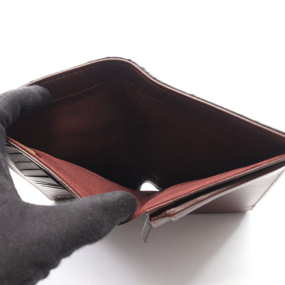 マトラッセ 二つ折り長財布 ラムスキン ブラック シルバー金具 シャネル