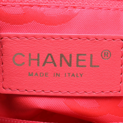 カンボンライン ラージ ショルダーバッグ トートバッグ レザー エナメルレザー ブラック シルバー金具 シャネル