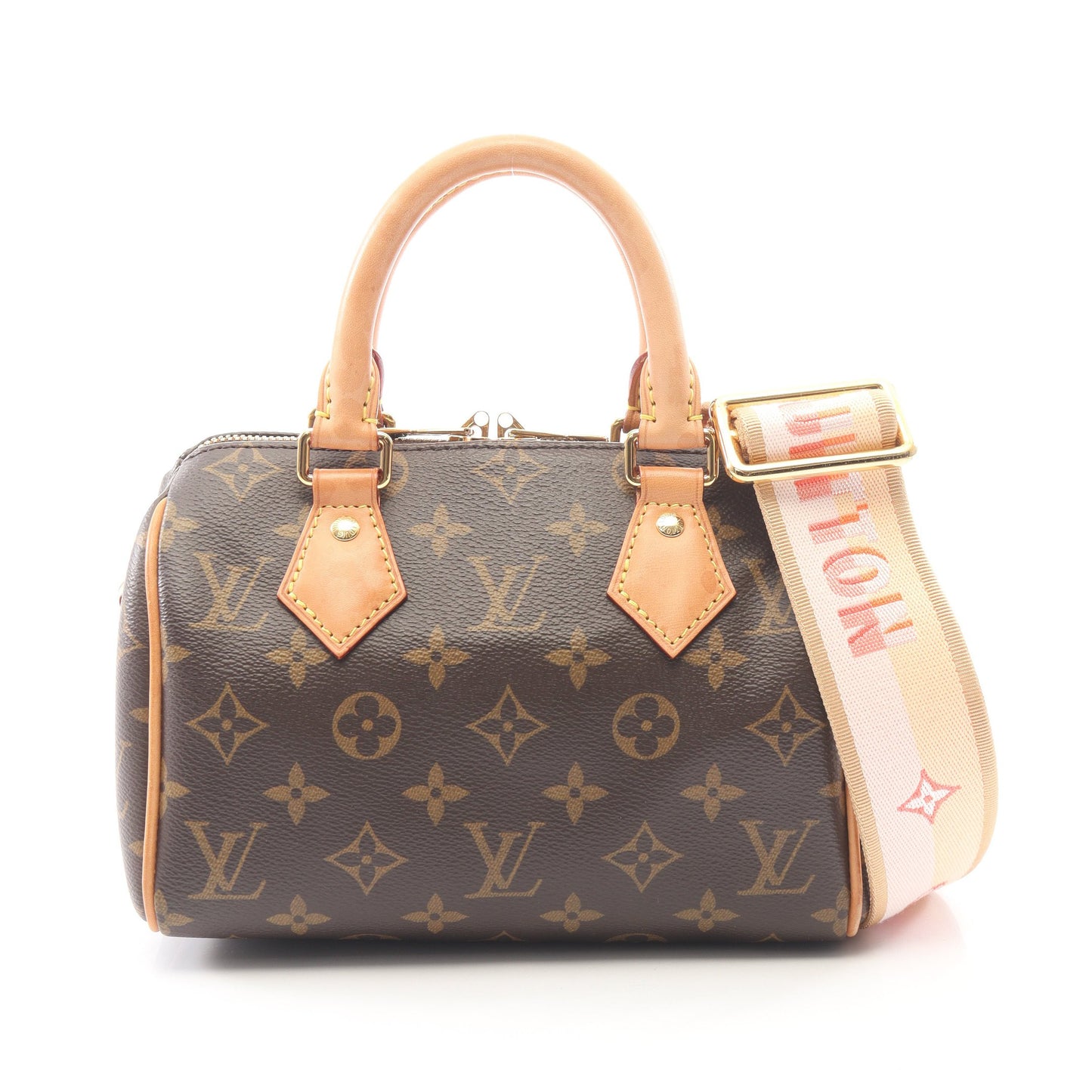 スピーディ バンドリエール 20 モノグラム 2WAY ハンドバッグ PVC レザー ブラウン ルイヴィトン バッグ LOUIS VUITTON