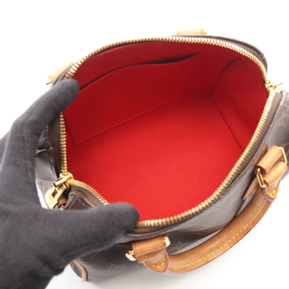 スピーディ バンドリエール 20 モノグラム 2WAY ハンドバッグ PVC レザー ブラウン ルイヴィトン バッグ LOUIS VUITTON