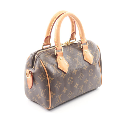 スピーディ バンドリエール 20 モノグラム 2WAY ハンドバッグ PVC レザー ブラウン ルイヴィトン バッグ LOUIS VUITTON