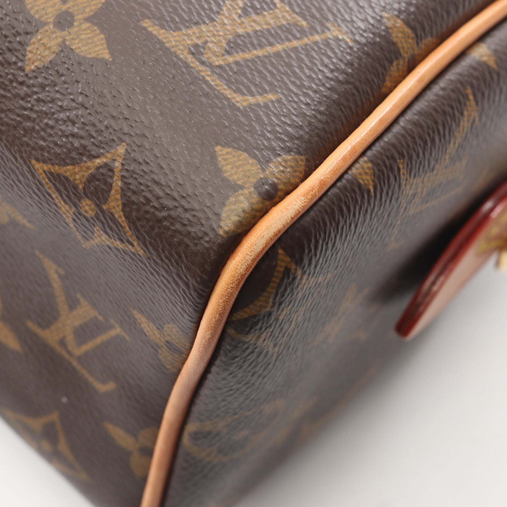 スピーディ バンドリエール 20 モノグラム 2WAY ハンドバッグ PVC レザー ブラウン ルイヴィトン バッグ LOUIS VUITTON