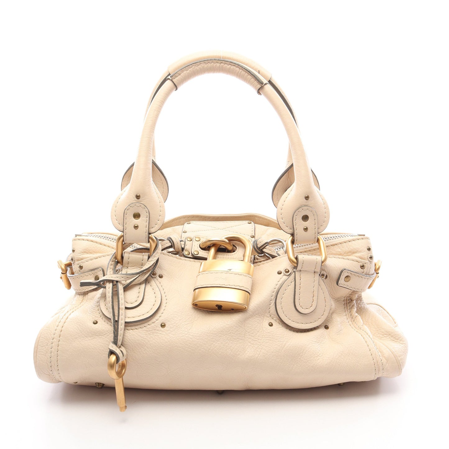 パディントン ハンドバッグ レザー ライトベージュ クロエ バッグ Chloe
