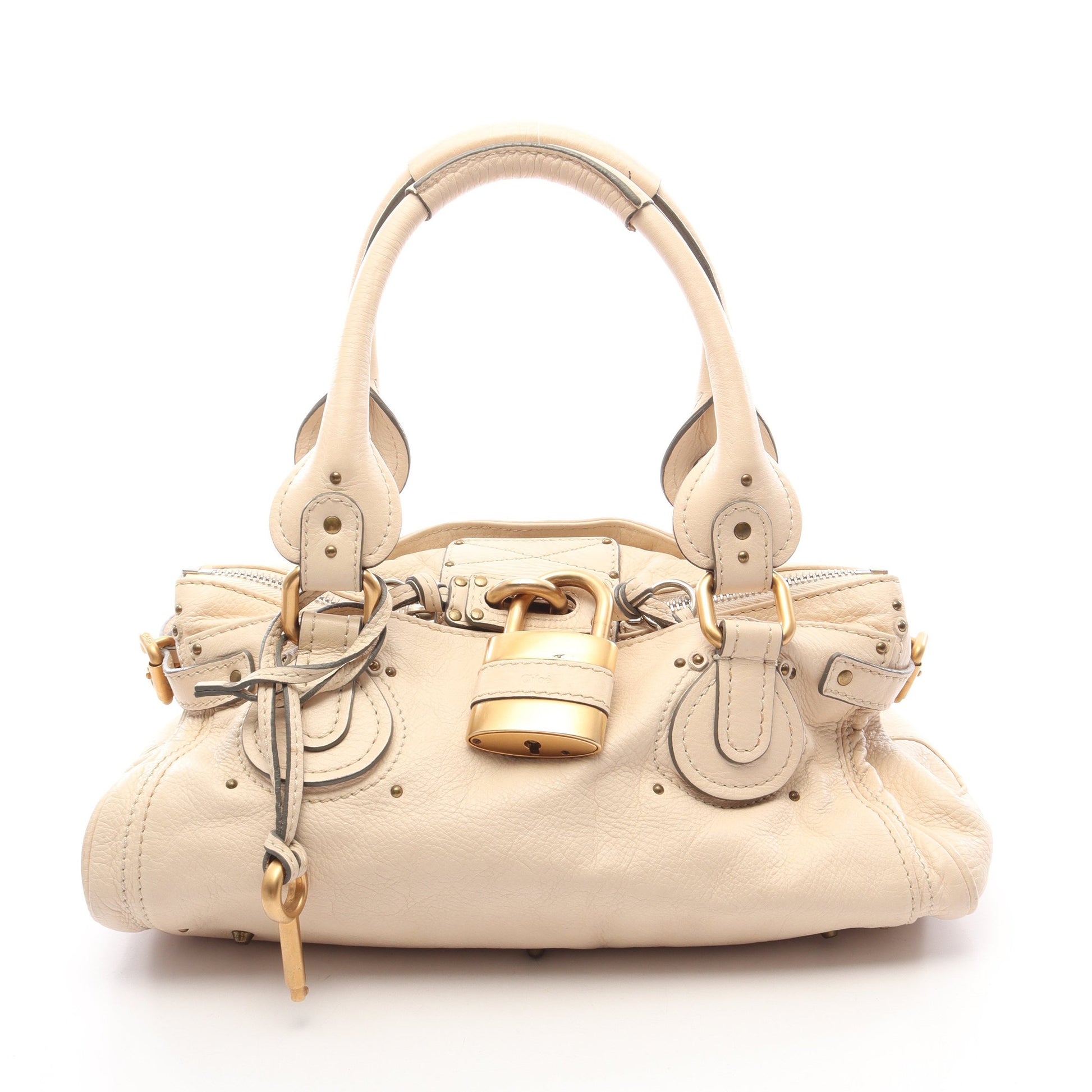 パディントン ハンドバッグ レザー ライトベージュ クロエ バッグ Chloe