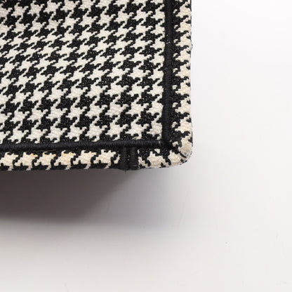 BOOK TOTE ブックトート ミディアム 千鳥格子 ハンドバッグ トートバッグ キャンバス ホワイト ブラック クリスチャンディオール
