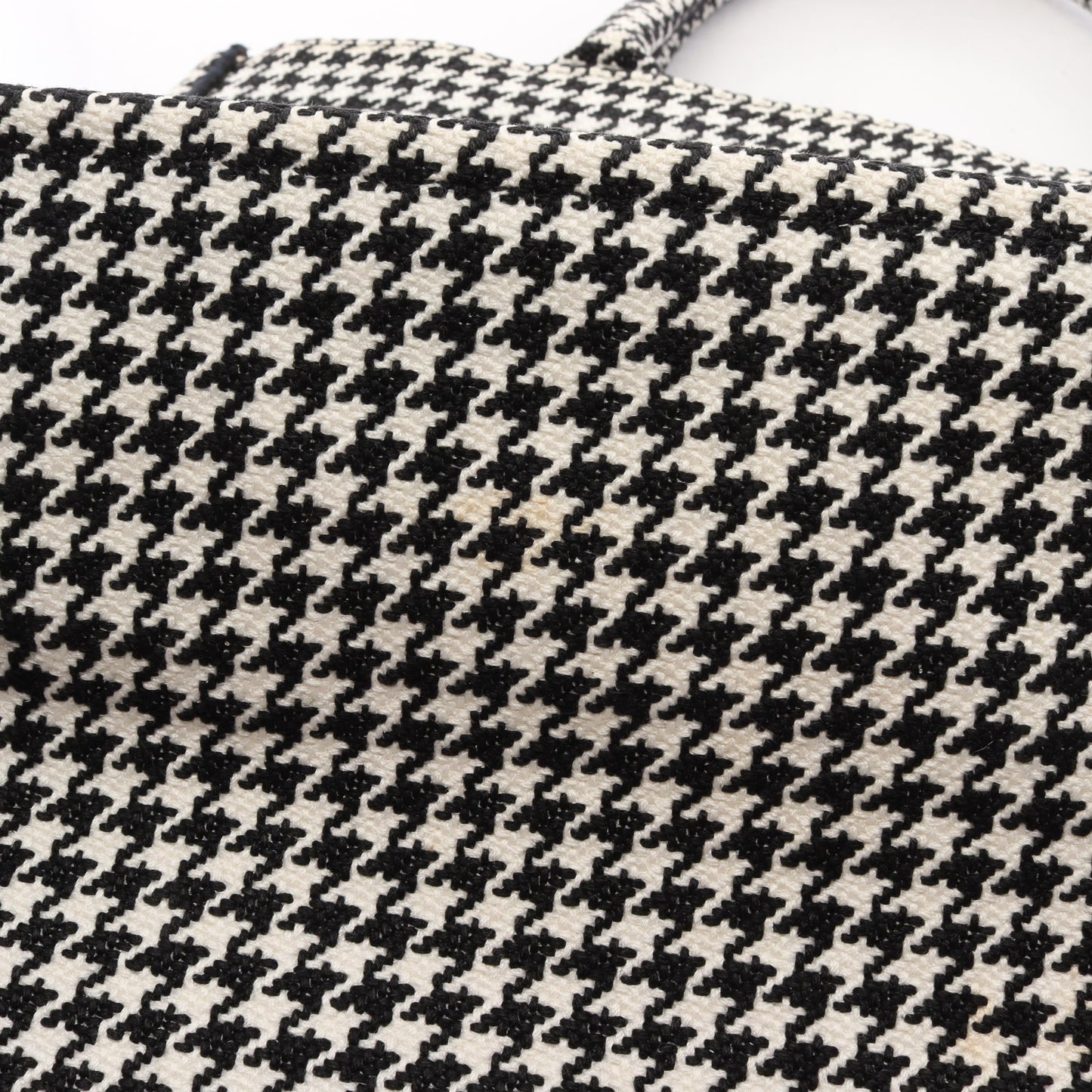 BOOK TOTE ブックトート ミディアム 千鳥格子 ハンドバッグ トートバッグ キャンバス ホワイト ブラック クリスチャンディオール
