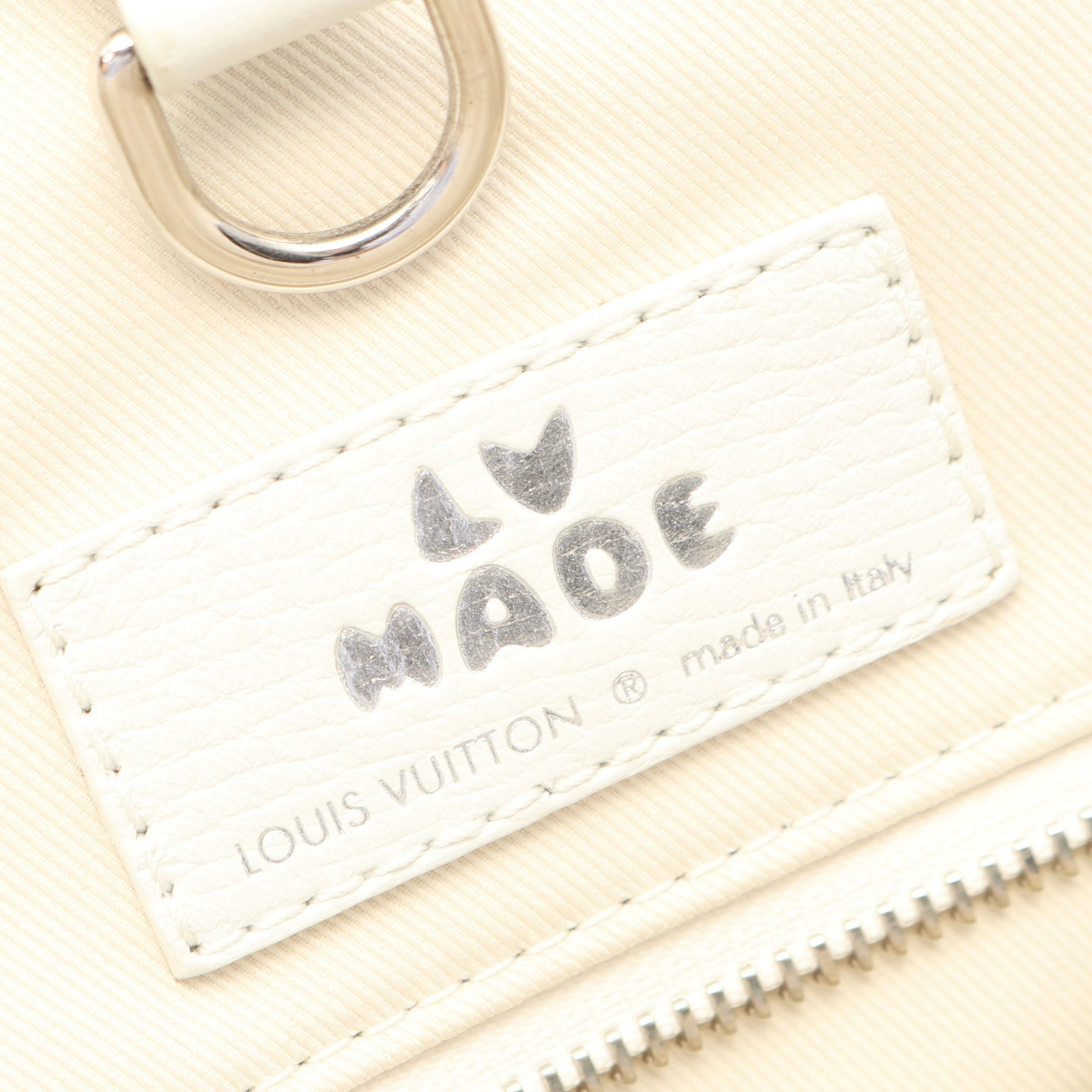 LOUIS VUITTON × NIGO トロリー トート タイガー ブロン 2WAY ハンドバッグ トートバッグ レザー ホワイト マルチカラー ルイヴィトン バッグ LOUIS VUITTON