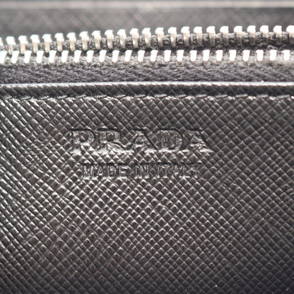 SAFFIANO METAL ラウンドファスナー長財布 サフィアーノレザー ブラック プラダ