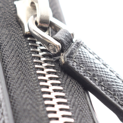 SAFFIANO METAL ラウンドファスナー長財布 サフィアーノレザー ブラック プラダ