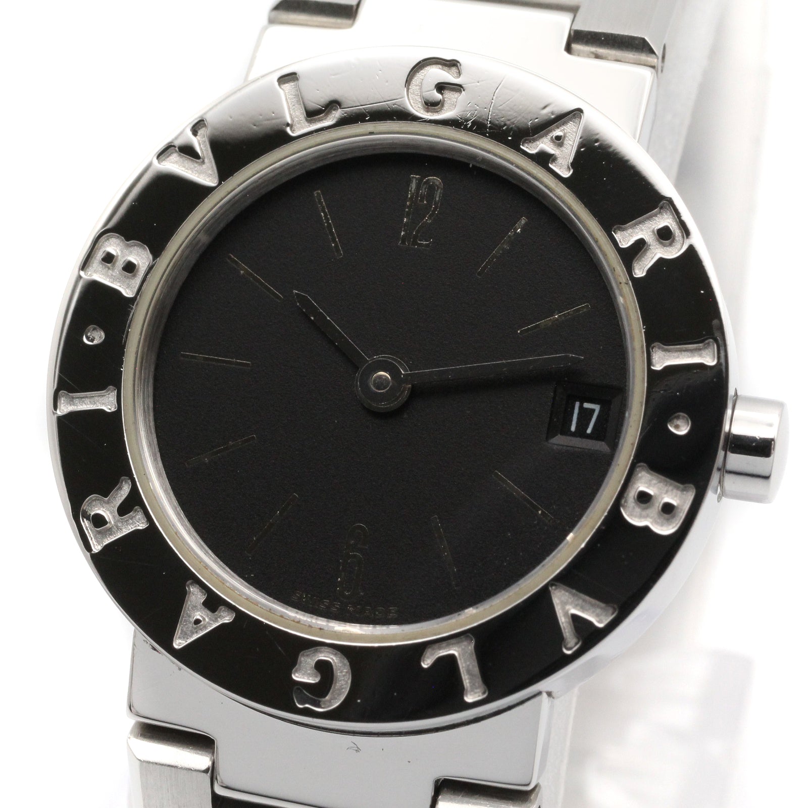 ブルガリ ブルガリ レディース 腕時計 クオーツ ステンレススチール ブラック ブルガリ 時計 BVLGARI