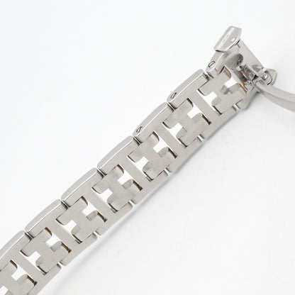 クリッパー レディース 腕時計 クオーツ GP（ゴールドメッキ） ステンレススチール ホワイト エルメス 時計 HERMES