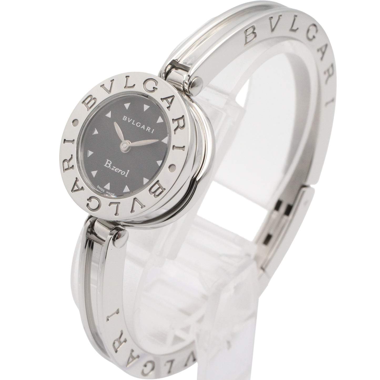 B-zero1 レディース 腕時計 クオーツ ステンレススチール ブラック ブルガリ 時計 BVLGARI