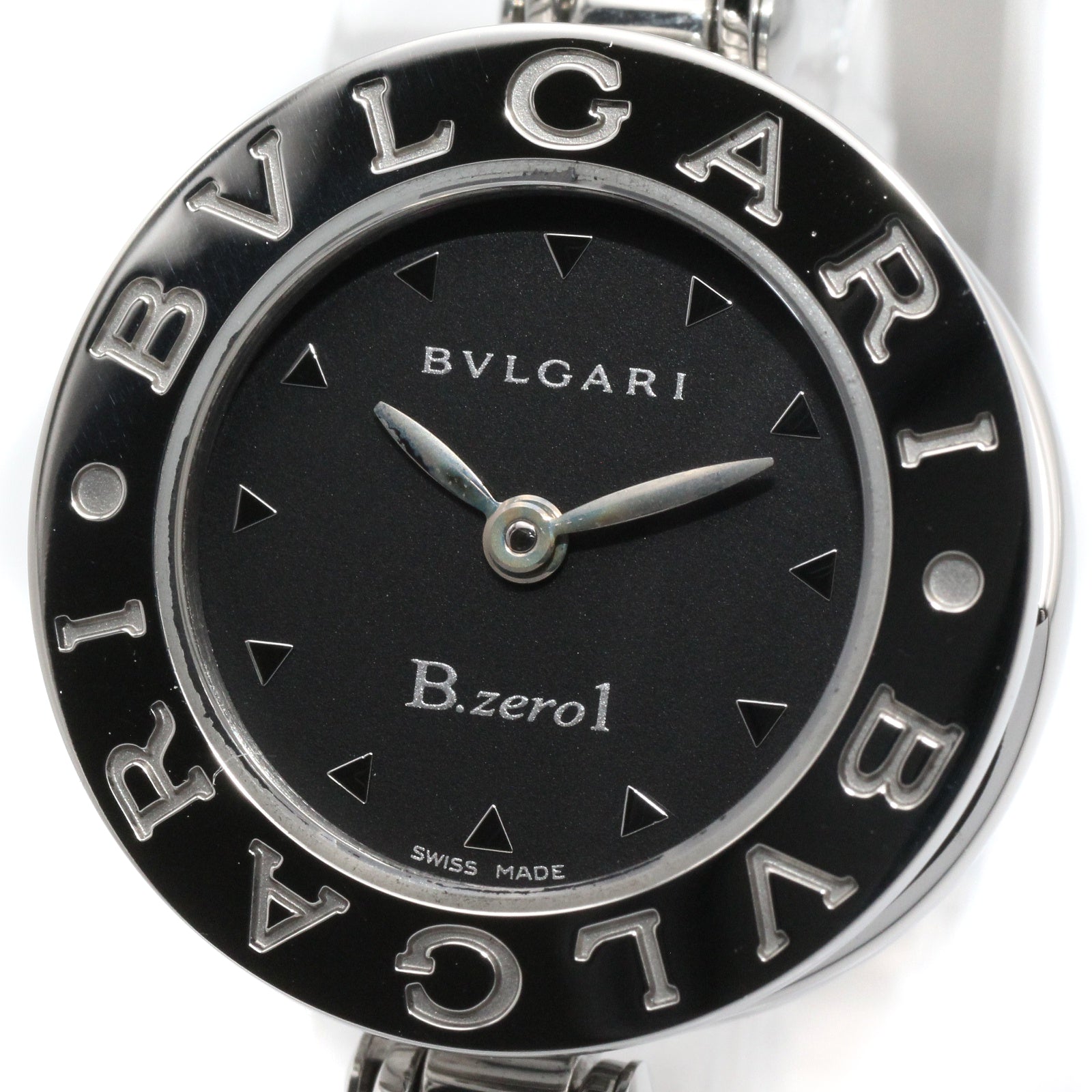 B-zero1 レディース 腕時計 クオーツ ステンレススチール ブラック ブルガリ 時計 BVLGARI