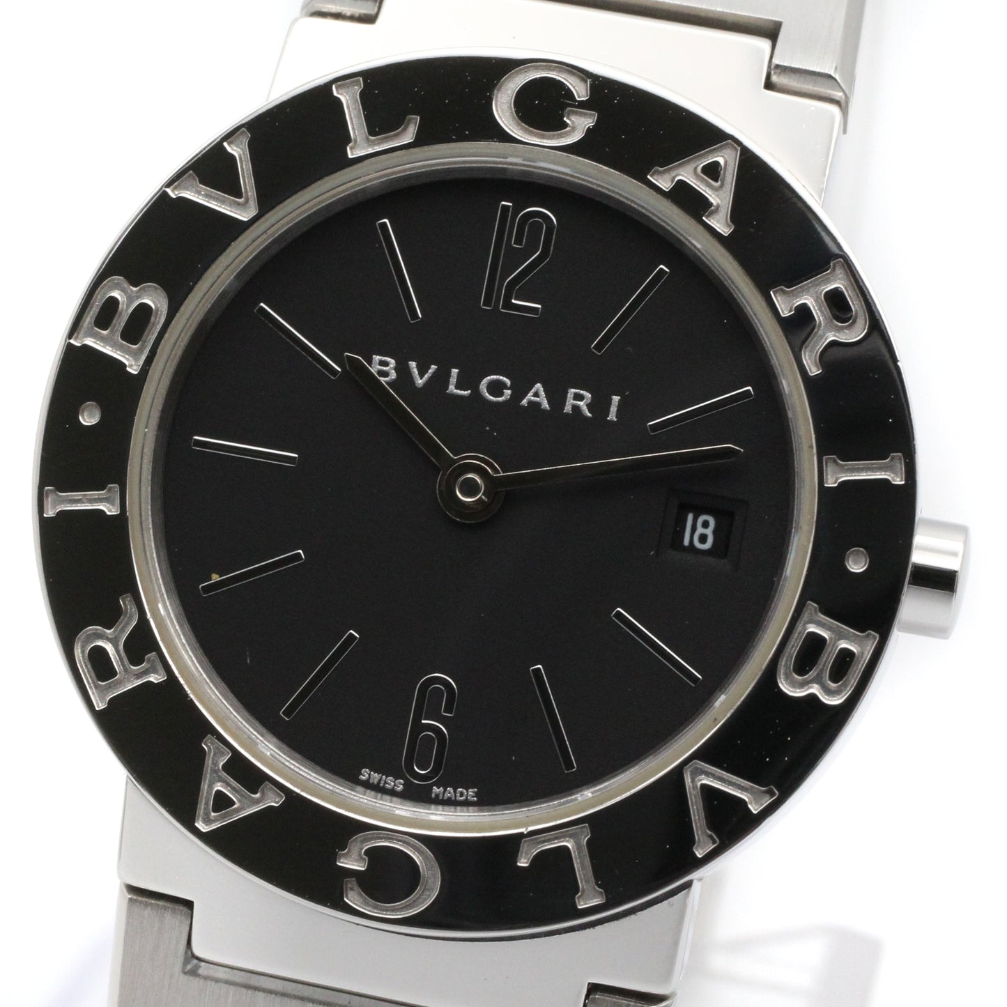 ブルガリ ブルガリ レディース 腕時計 クオーツ ステンレススチール ブラック ブルガリ 時計 BVLGARI