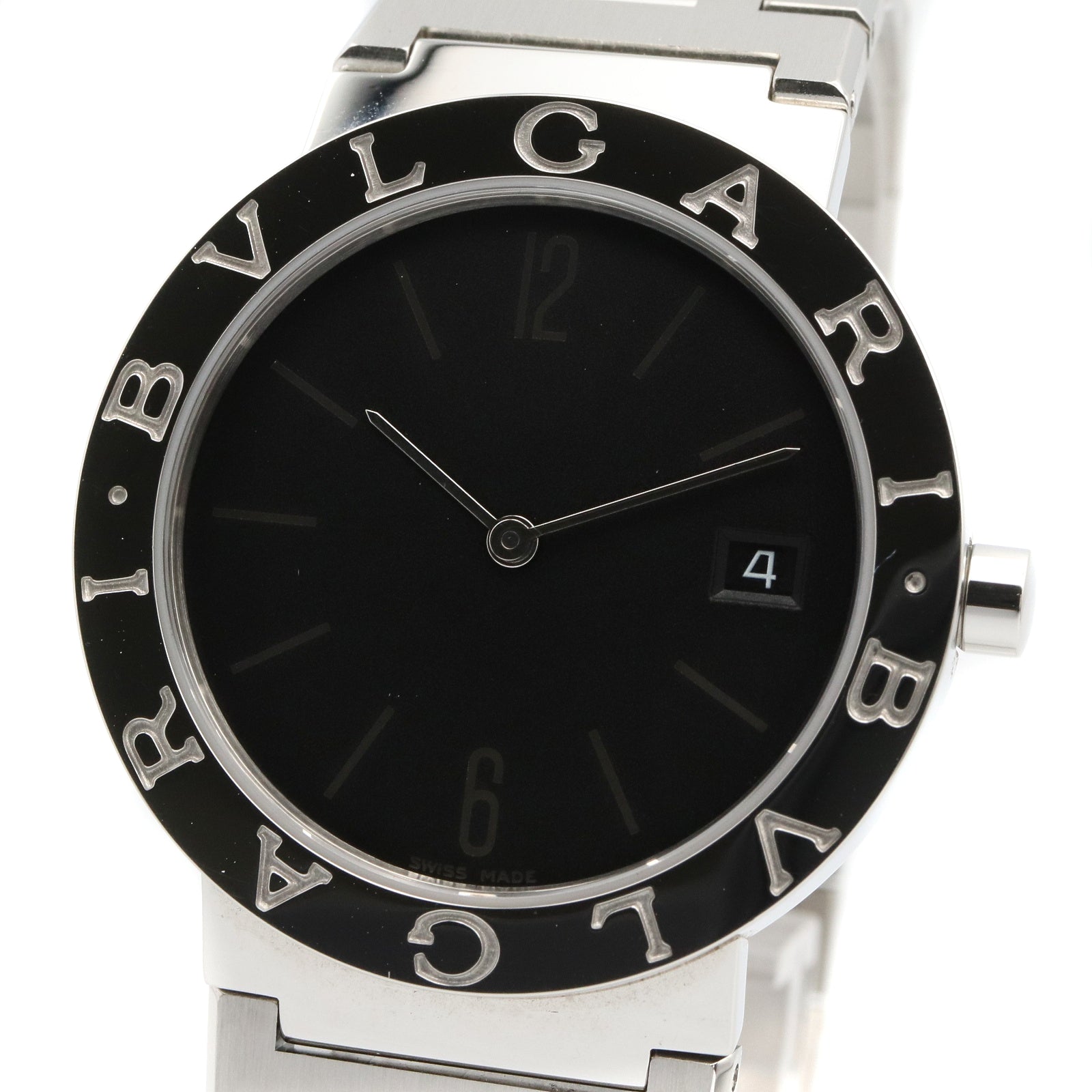 ブルガリ ブルガリ ボーイズ ボーイズ 腕時計 クオーツ ステンレススチール ブラック ブルガリ 時計 BVLGARI