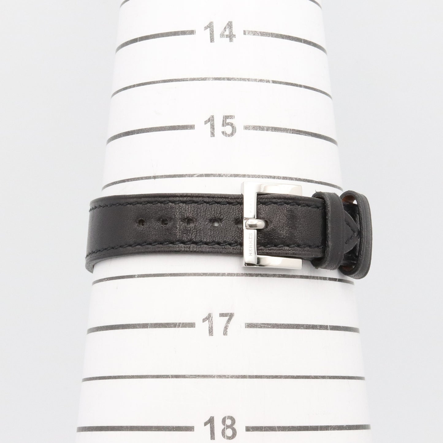 パプリカ レディース 腕時計 クオーツ GP（ゴールドメッキ） ステンレススチール レザー ブラック エルメス 時計 HERMES