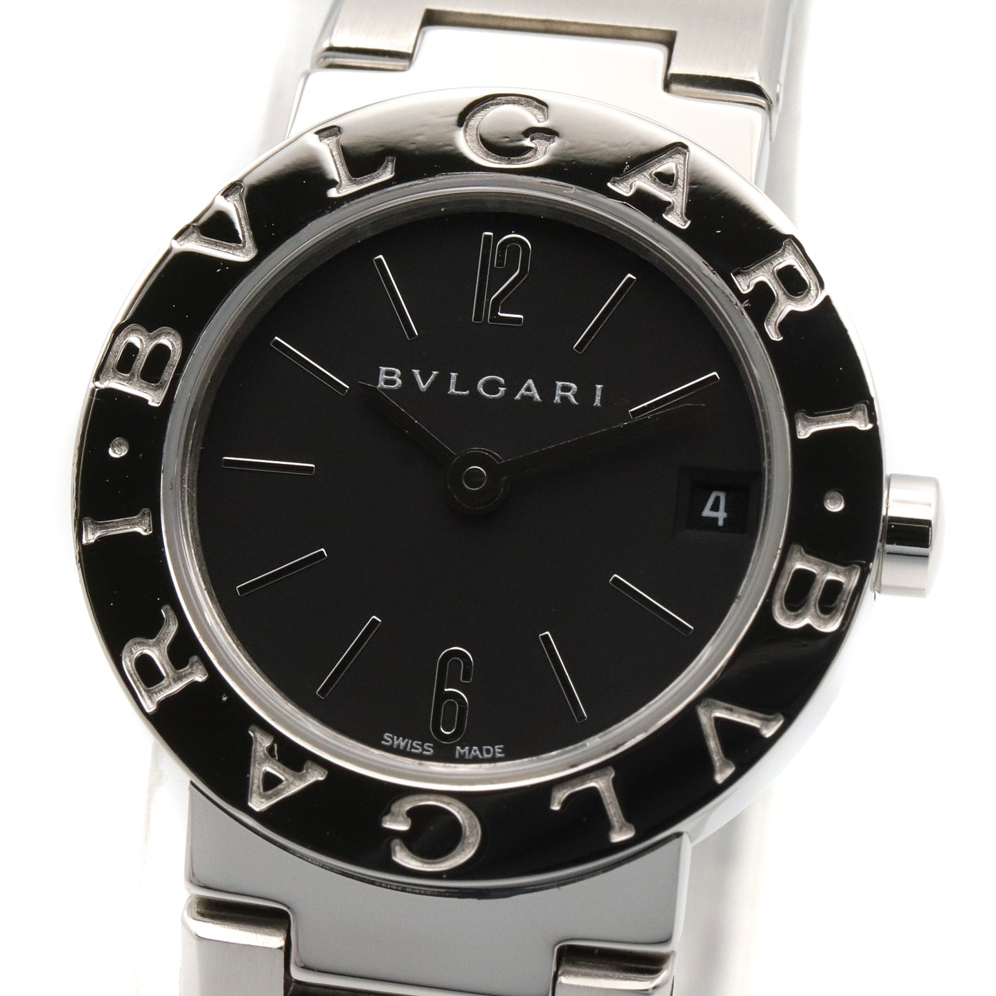 ブルガリ ブルガリ レディース 腕時計 クオーツ ステンレススチール ブラック ブルガリ 時計 BVLGARI