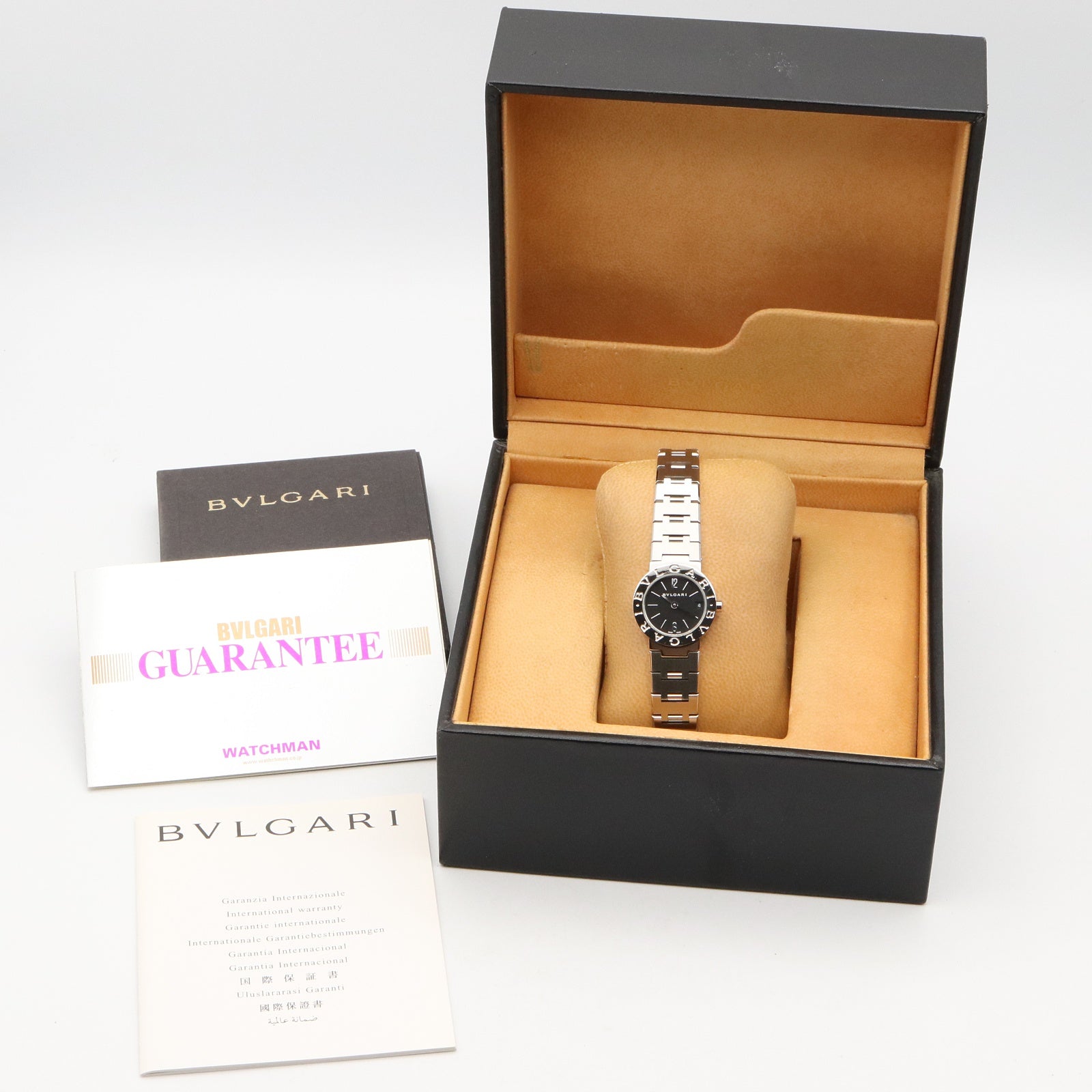 ブルガリ ブルガリ レディース 腕時計 クオーツ ステンレススチール ブラック ブルガリ 時計 BVLGARI