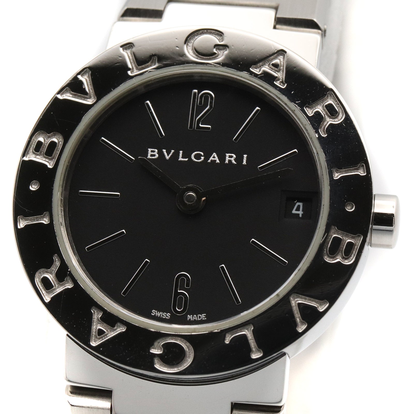 ブルガリ ブルガリ レディース 腕時計 クオーツ ステンレススチール ブラック ブルガリ 時計 BVLGARI