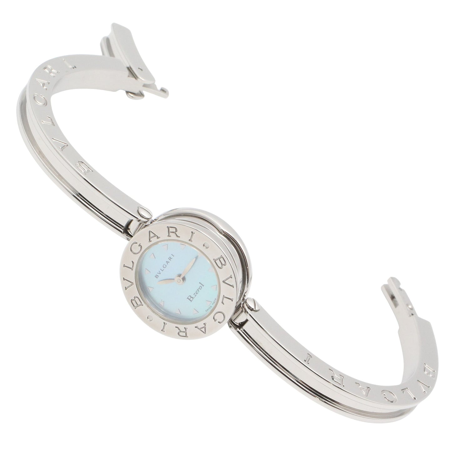 B-zero1 レディース 腕時計 クオーツ ステンレススチール ブルー ブルーシェル ブルガリ 時計 BVLGARI