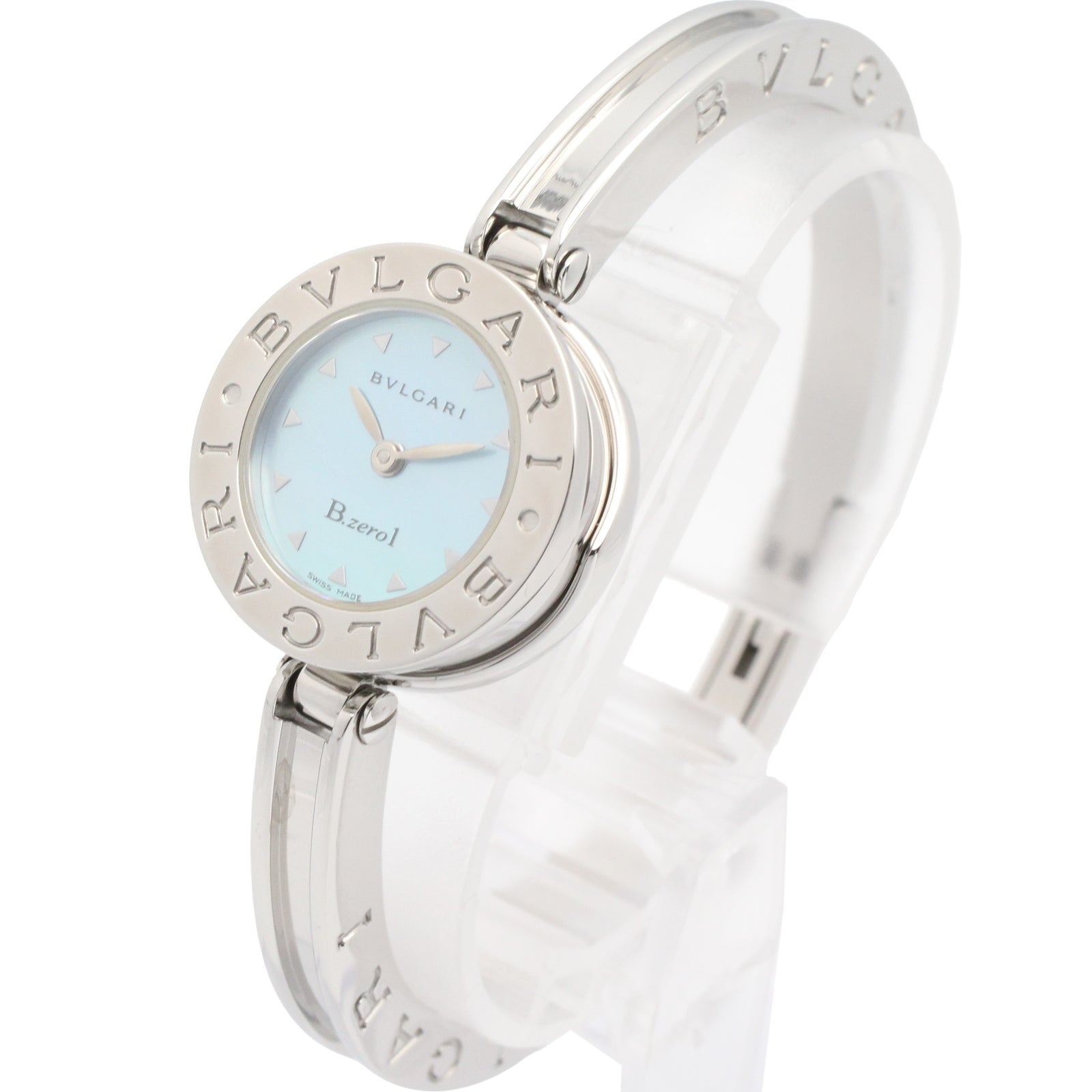 B-zero1 レディース 腕時計 クオーツ ステンレススチール ブルー ブルーシェル ブルガリ 時計 BVLGARI