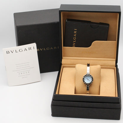 B-zero1 レディース 腕時計 クオーツ ステンレススチール ブルー ブルーシェル ブルガリ 時計 BVLGARI