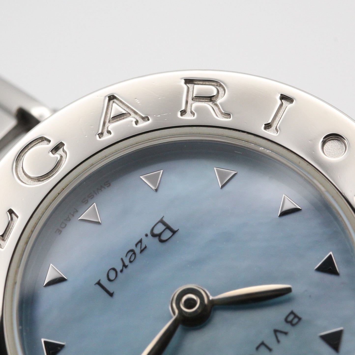 B-zero1 レディース 腕時計 クオーツ ステンレススチール ブルー ブルーシェル ブルガリ 時計 BVLGARI