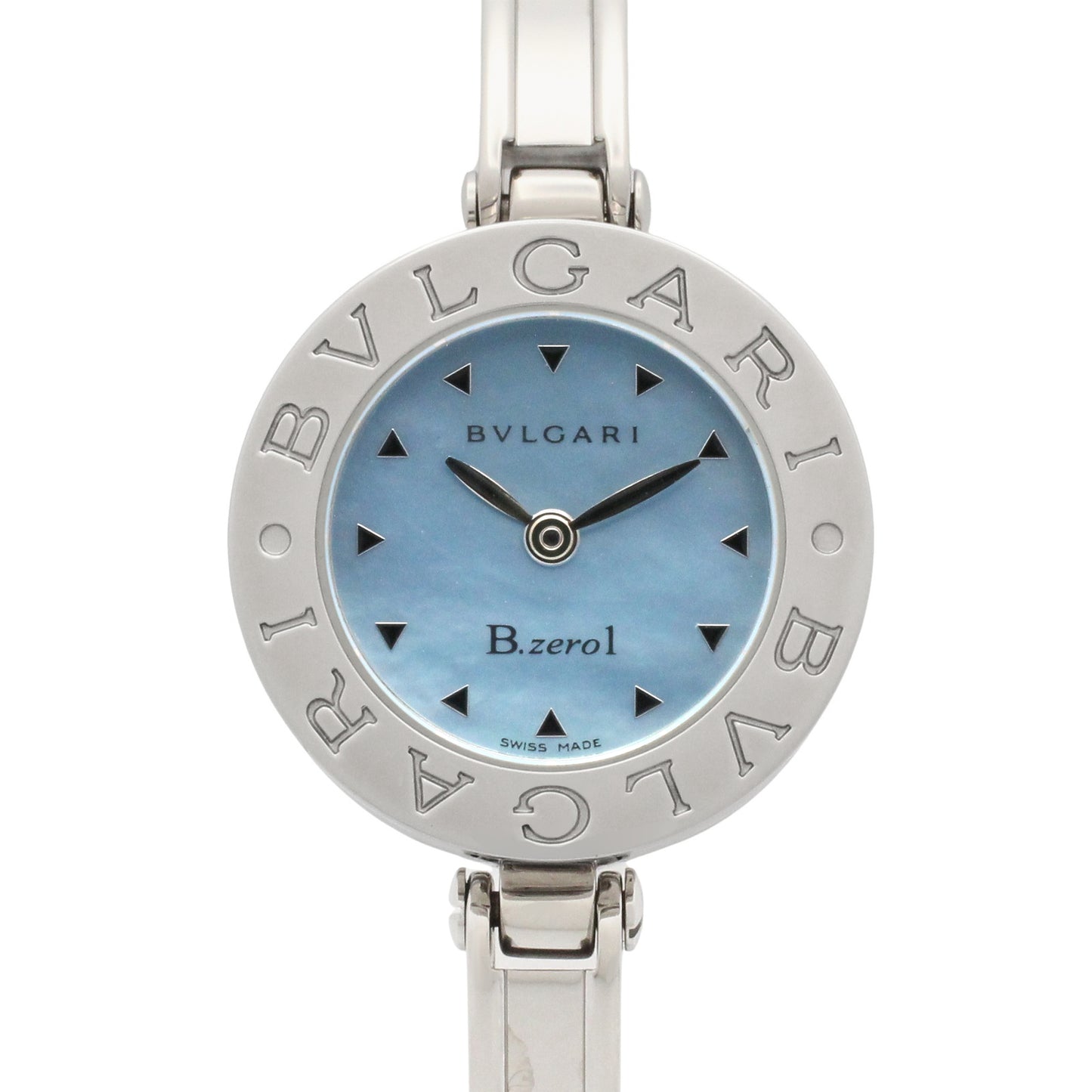 B-zero1 レディース 腕時計 クオーツ ステンレススチール ブルー ブルーシェル ブルガリ 時計 BVLGARI