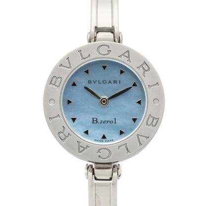 B-zero1 レディース 腕時計 クオーツ ステンレススチール ブルー ブルーシェル ブルガリ 時計 BVLGARI