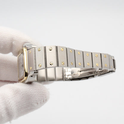 サントス ガルベ SM レディース 腕時計 自動巻き ステンレススチール ホワイト カルティエ 時計 Cartier