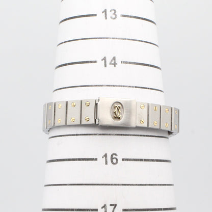 サントス ガルベ SM レディース 腕時計 自動巻き ステンレススチール ホワイト カルティエ 時計 Cartier